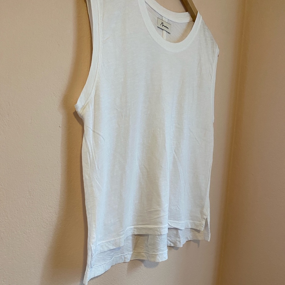 Rowan Savannah Cotton Slub Muscle Tank Top white Large NWOT - Picture 8 of 11